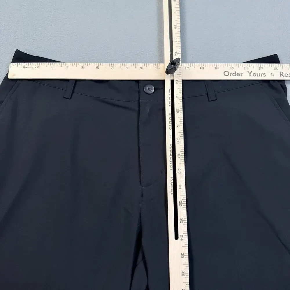 Adidas Golf Shorts Mens 36 Black Performance 11 Inseam Lightweight Microfiber